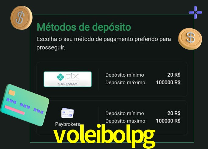 O cassino voleibolpg oferece uma grande variedade de métodos de pagamento